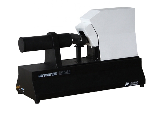 Aplicação de analisador de tamanho de partículas a laser em spray para cabelo